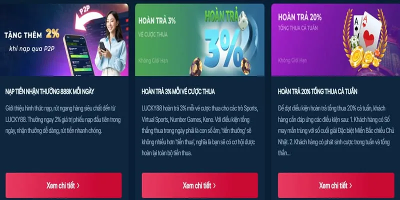 Ưu đãi hoàn trả hàng ngày ue9 bắn cá